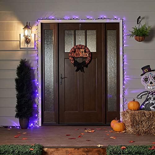 TW SHINE Halloween Lights, 400 LED 132FT Outdoor Halloween Lights Plug in with 8 Modes, Waterproof Christmas Light Outdoor, Indoor Decorations for Party Yard Haunted House Decor, Purple