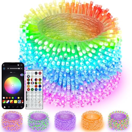 800 LED Smart RGB Color Changing String Lights APP & Remote for Halloween