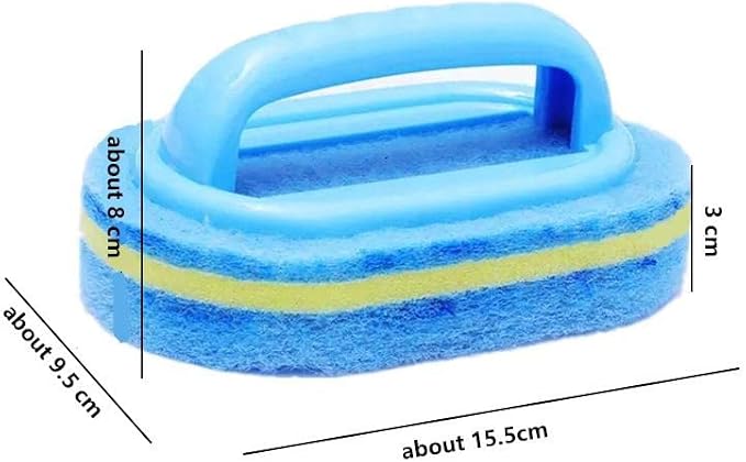 Handle Sponge Brush Kitchen Bathroom Cleaning Plastic