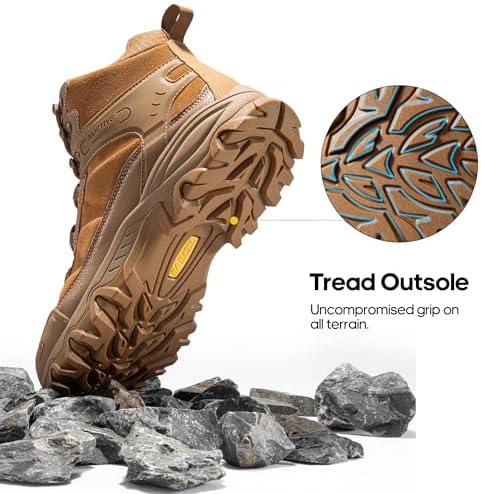 NORTIV 8 Men's Waterproof Lightweight Hiking Boots
