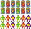JA-RU Mighty Monster Squish Stretchy Figures, 12-Pk (4 of Each), 3+