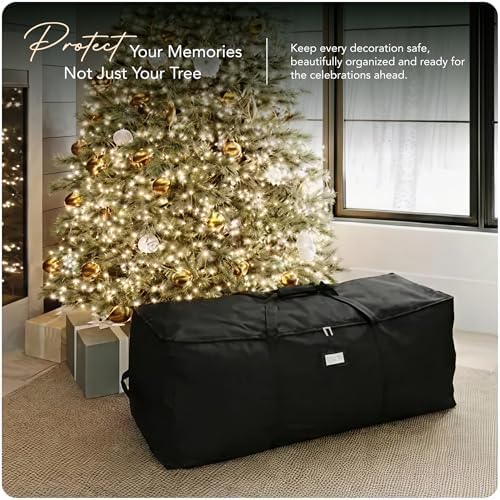 Covermates Christmas Tree Cinch Bag, Fits 9-11 ft Trees, Black