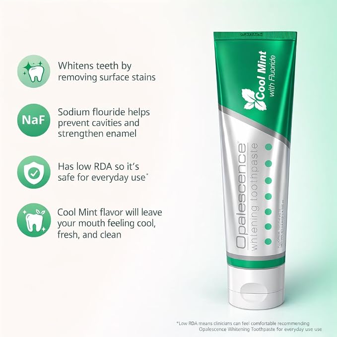 Opalescence GO Teeth Whitening Trays 15 & Original Toothpaste 5194-5166 | 15% Hydrogen Peroxide Gel Prefilled Trays and Opalescence Whitening Toothpaste 4.7 Oz - Mint Flavor (10 Treatments)