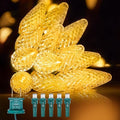 C9 LED Christmas Lights Outdoor, 97ft 150 LED Waterproof Strawberry Christmas Decorations String Lights, Plug in Vintage Christmas Tree Lights for Outside, Roof, Patio, Wedding, Party, Warm White