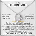 To My Future Wife Necklace From Husband, To My Wife Necklace, Soulmate Necklace For Women, Future Wife Jewelry, Birthday, Christmas, Valentine Gifts For Girlfriend Message Card