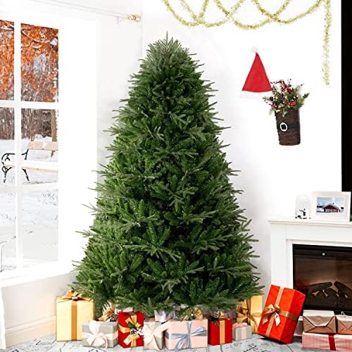 Naomi Home 6.5 ft Realistic Pre-Lit Christmas Tree, 400 Warm Lights