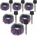 SyouHome Solar String Lights Outdoor, 6 Pack 600 LED Solar Christmas Lights