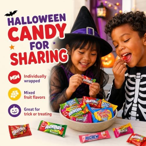 Candy Variety Pack - Assorted Candy Party Mix - 4 LB Bag - Sweets Assortment - Bulk Individually Wrapped - Pinata Candies - Mixed Candies - Queen Jax - Deluxe Mix - July 4th