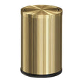9L/2.4Gal Gold Trash Can,Brass Bathroom Garbae Can with Flipping Lid,Small Brass Garbage Can for Office, Laundry Room,Bedroom,Hotel