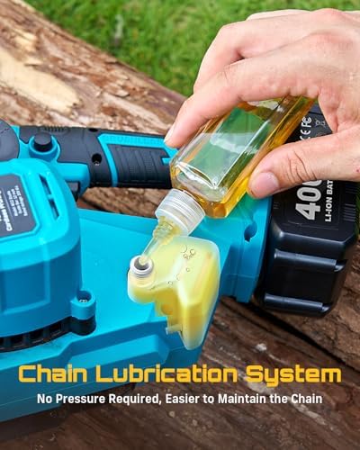 SEESII 12-Inch Electric Chainsaw Cordless, Brushless Motor