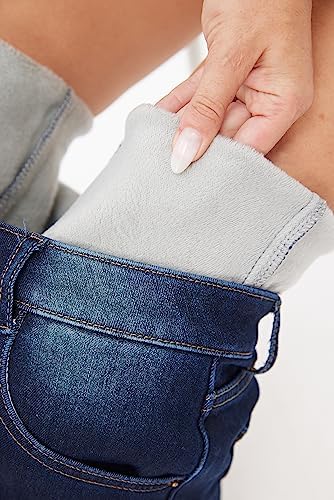 Yehopere Women's Winter Fleece Lined Jeans Slim Fit Warm Skinny High Waist Denim Jean
