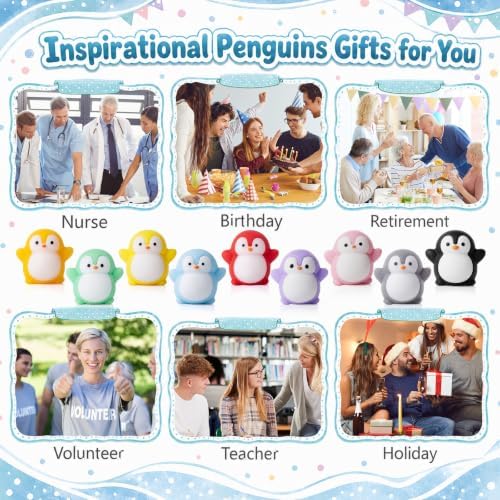 36 Sets Persistent Penguin Gifts Positive Party Favors with Boxes