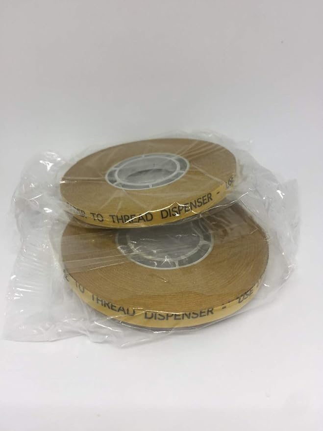 ATG Transfer Gun Double Side Refill Tapes, Reverse Wound Adhesive Transfer Tape Acid Free Gold Paper Liner ATG-7502, 1/4" X 36YD Pack of 3