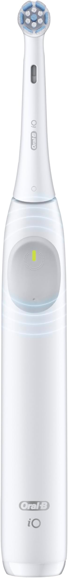 Oral-B Rechargeable Electric Toothbrush, iO2, 3 Cleaning Modes, Automatic Pressure Sensor to Protect Gums, Pure White
