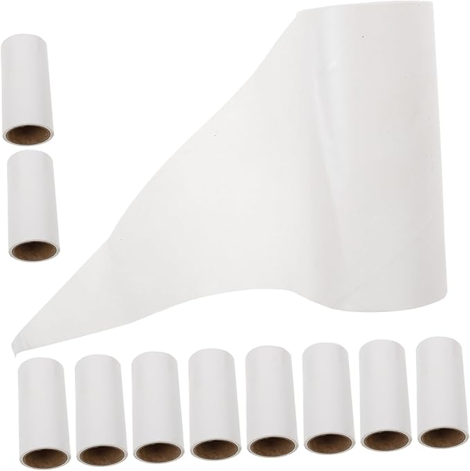 10pcs Pet Hair Removal Lint Roller Refills Extra Sticky for Clothes Carpets and Car Seats Pet Hair Cleaner for Home