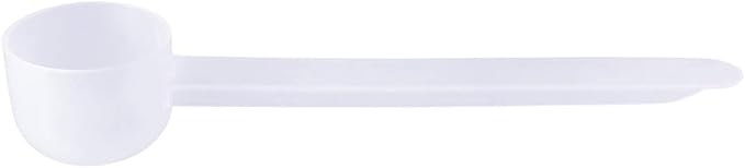 10cc Long Handle Measuring Scoop (2 Teaspoon / 10mL) - Heavy-Duty Plastic Spoon for Powders, Pre-Workout, Supplements, and Spices, 1-Pack