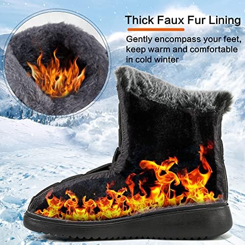Reimferce Womens Snow Boots for Winter: Comfortable & Warm for All Day Wear - Waterproof Non Slip Booties for Commute Outdoor Walking