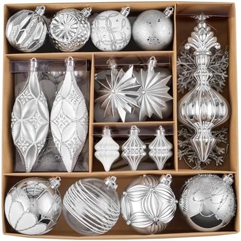 Valery Madelyn 80ct Christmas Tree Decorations Ball Ornaments Set