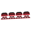 Mobestech 24pcs Ink Removal Cleaning Brush Handheld Scrub Pads for Screen Cleaning Multifunctional Scrub Brush Ergonomic Handle Compact Design for Easy Storage