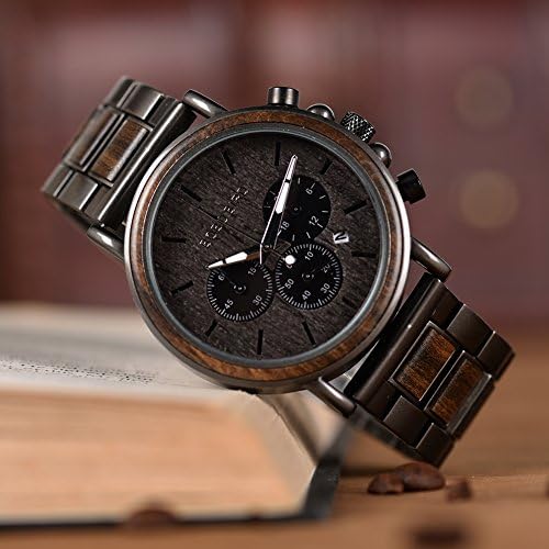 2win Engraved Wooden Watch for Boyfriend My MAN Fiancé Husband Customized Personalized Wood Watches for Men Birthday Anniversary Personalized Watch
