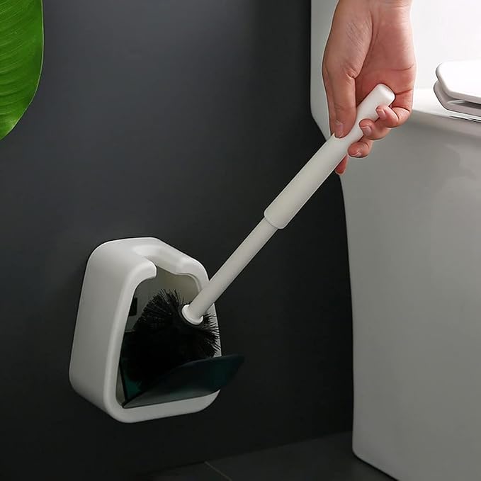 Toilet Cleaner Brush Toilet Brush and Holder, Toilet Bowl Cleaner Brush with Durable Scrubbing Bristles Toilet Brush Holder for Bathroom Brush for Bathroom(B) (B)