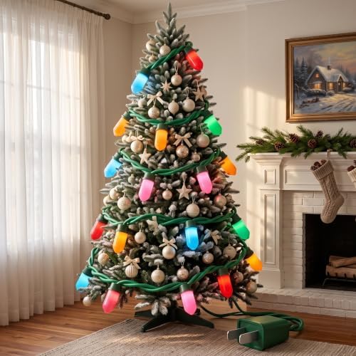 Christmas Decorations - 17Ft Christmas Giant Plug String Lights