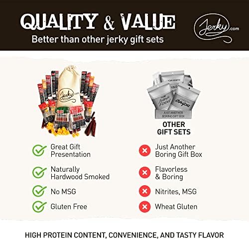 Jerky.com 26pc Meat Sticks Jerky Variety Pack - Beef Jerky Gifts for Men