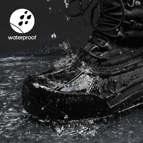 NORTIV 8 Men's Waterproof Winter Snow Boots Insulated