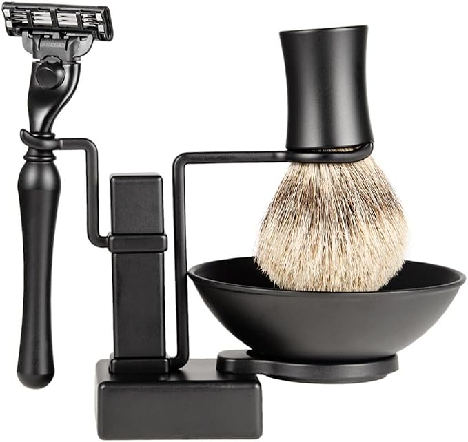 FOMIYES 2pcs Rasuradoras Para Hombres Mens Shaving Soap Shaving for Men Cream Bowls Shave Brush Holder Razor Stand Beard Set Man Black Tool Shave Men's Suits