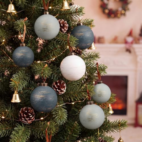 Yunlly 18pcs Neutral Christmas Ball Ornaments Shatterproof Xmas Tree Decor
