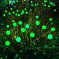 Halloween Decorations Outdoor Solar Firefly Lights 6 Pack 48 LED Green