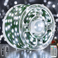 Ollny Christmas Lights Outdoor, 1200 LED 393FT White Fairy Lights Timer