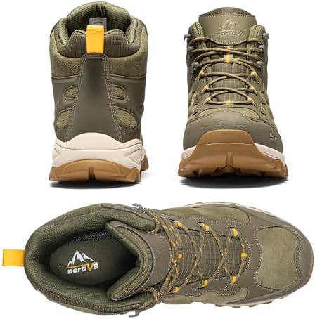 NORTIV 8 Men's Waterproof Lightweight Hiking Boots