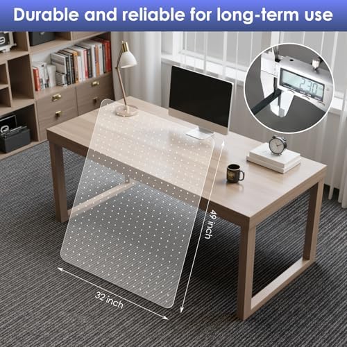 Kuyal Office Chair Mat for Carpet, 2 Pack Heavy Duty Computer Chair Mat