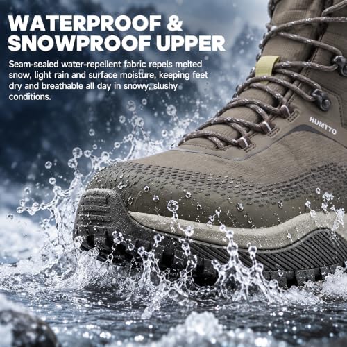 HUMTTO Men's Thermal Insulated Winter Snow Boots
