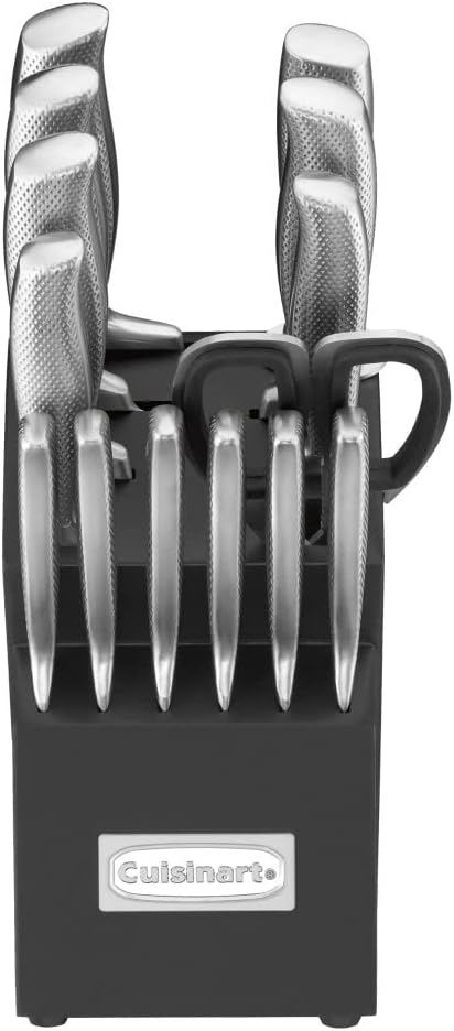 Cuisinart C77SS-15PG 15pc German Stainless Steel Hollow Handle Cutlery Block Set