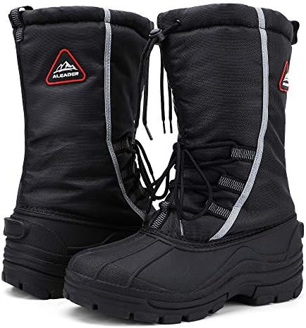 ALEADER Men's Winter Waterproof Insulated Shell Warm Inner Comfortable Outdoor Snow Boots