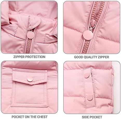 JiAmy Kids 2-Piece Snowsuit Puffer Jacket and Snow Pants