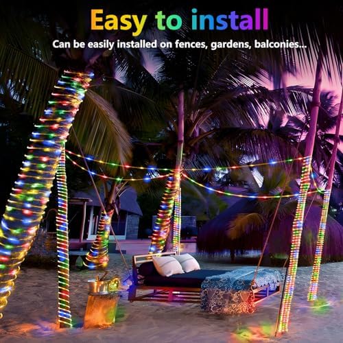 KNONEW 1000 LED Rope Lights Outdoor 328FT Rope Light for Outside Waterproof