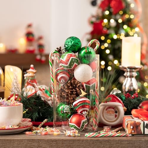 Valery Madelyn 30ct Christmas Ball Ornaments Tree Decorations Set 2.36 Inch