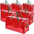 Shappy 6 Pcs Storage Bags, Red, 65 x 30", 24 x 16", 12 x 12"