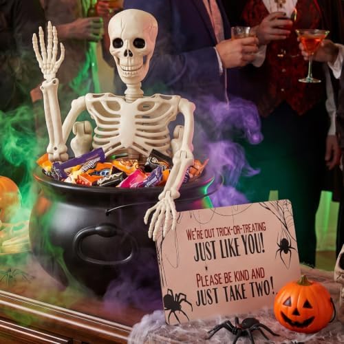 3 Pcs Halloween Skeleton Candy Bowl Holder for Outdoor Porch