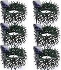 Solar Christmas Lights Outdoor 6 Pack 228FT 600LED String Lights Cool White