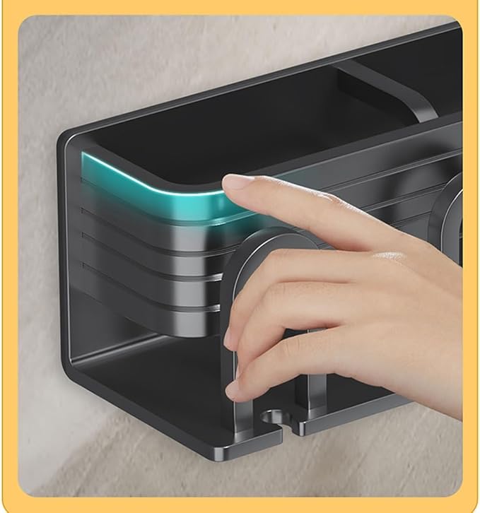 Toothbrush Rack Gun Gray Aluminum Toothbrush Holder Bathroom Wall Mounted Toothpaste Holder Makeup Brush Storage Rack with Cup Bathroom Toothbrush Holder(S20cm)