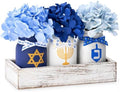 Hanukkah Decorations for Home, Chanukah Table Decor Indoor/Outdoor