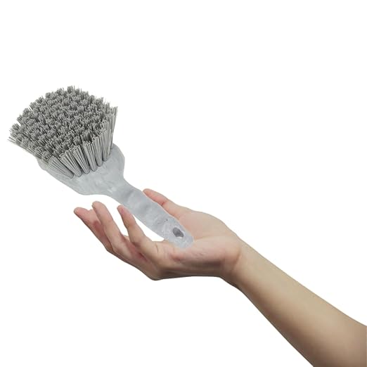 SPARTA 40541EC05 Plastic Scrub Brush, Utility Brush, Kitchen Brush With Hanging Hole For Cleaning, 8 Inches, Red - (Pack of 1)