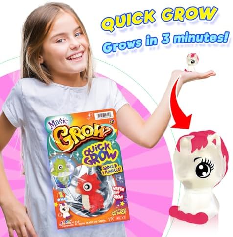 JA-RU Magic Grow Toy (24 Units Assorted) Place in Water & Grows 319-24