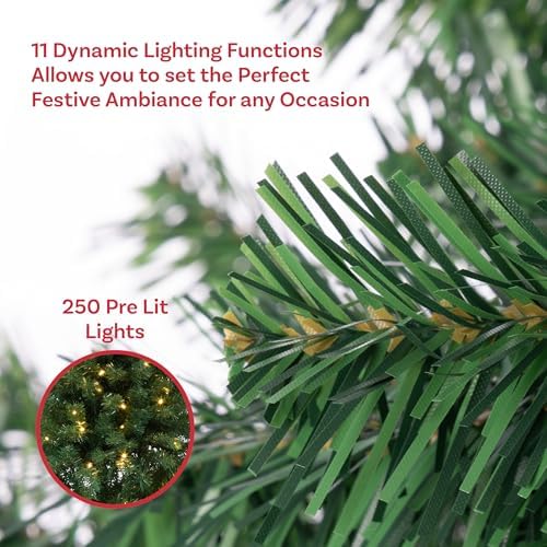 Elf Stor 6ft Prelit Christmas Tree with Upright Storage Bag, Green