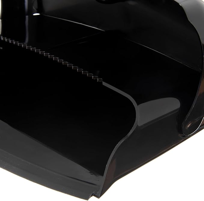 Carlisle FoodService Products Broom with Dustpan Combo Set – DuraPan, Adjustable Broom and Dustpan Set, Lightweight Metal and Plastic Design, 36", 4 Pack, Black