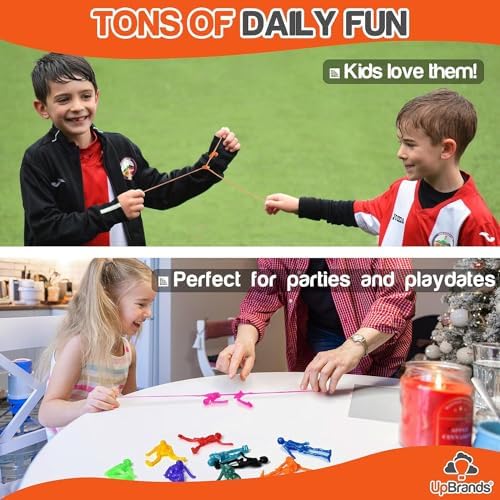 UpBrands 60 Stretchy Skeleton Toys Halloween Favors for Kids Goodie Bags